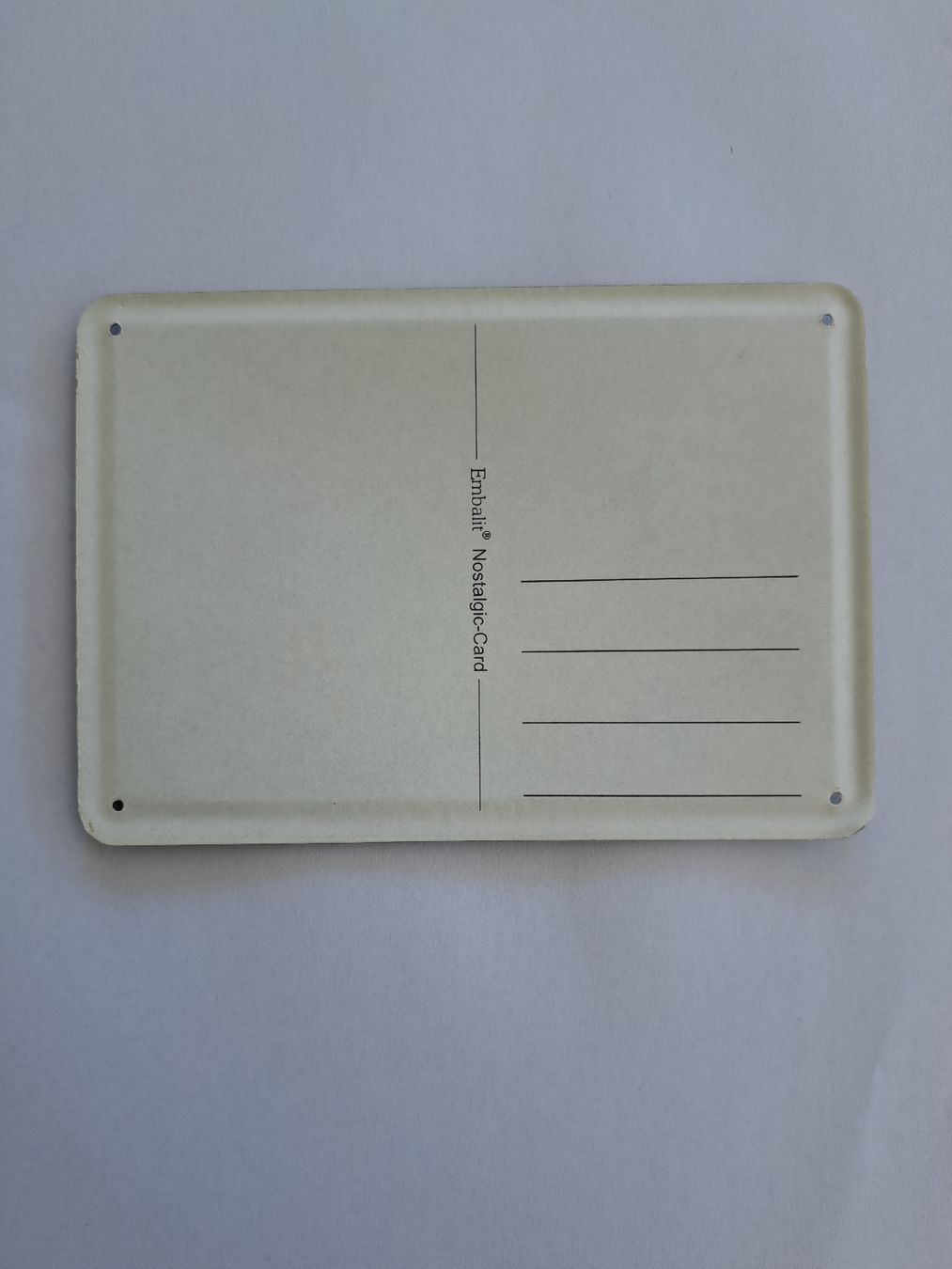 Schilder: Vintage Whitaker Blechschild, Retro-Design, Postkartengrösse – Gebraucht aus Weisslingen von Horvi_09 1