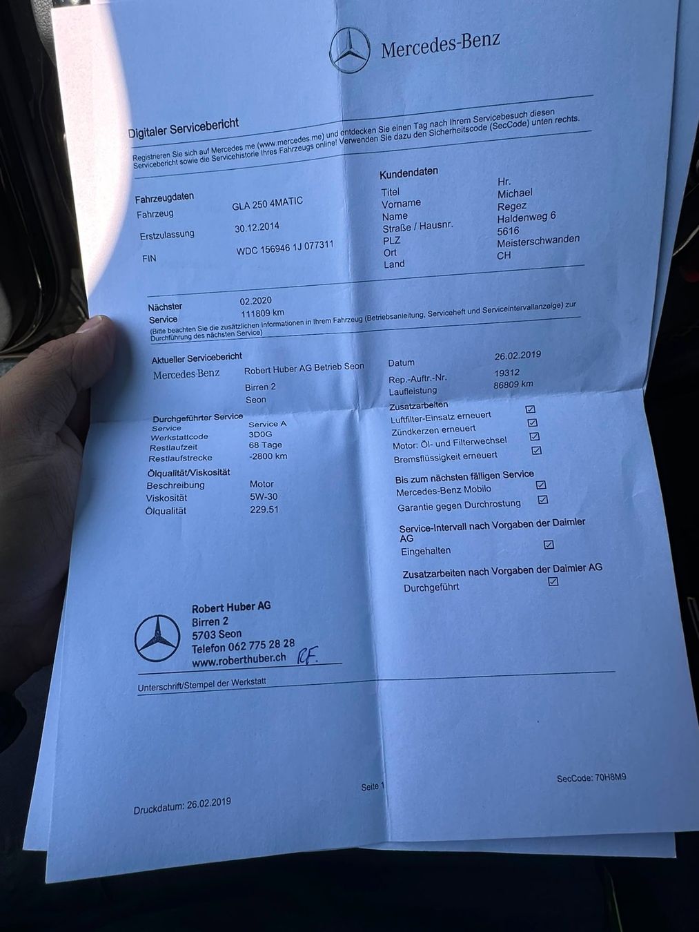 Mercedes-Benz Automobili: Mercedes-Benz GLA 250 4M – Usato da Otelfingen venduto da hof74 7