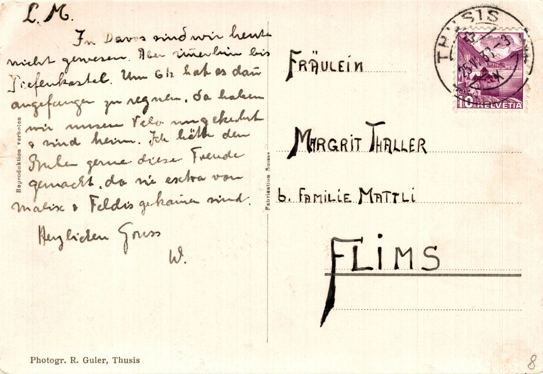 Cartes postales: Scharans – D'occasion à Bronschhofen par Astore 1