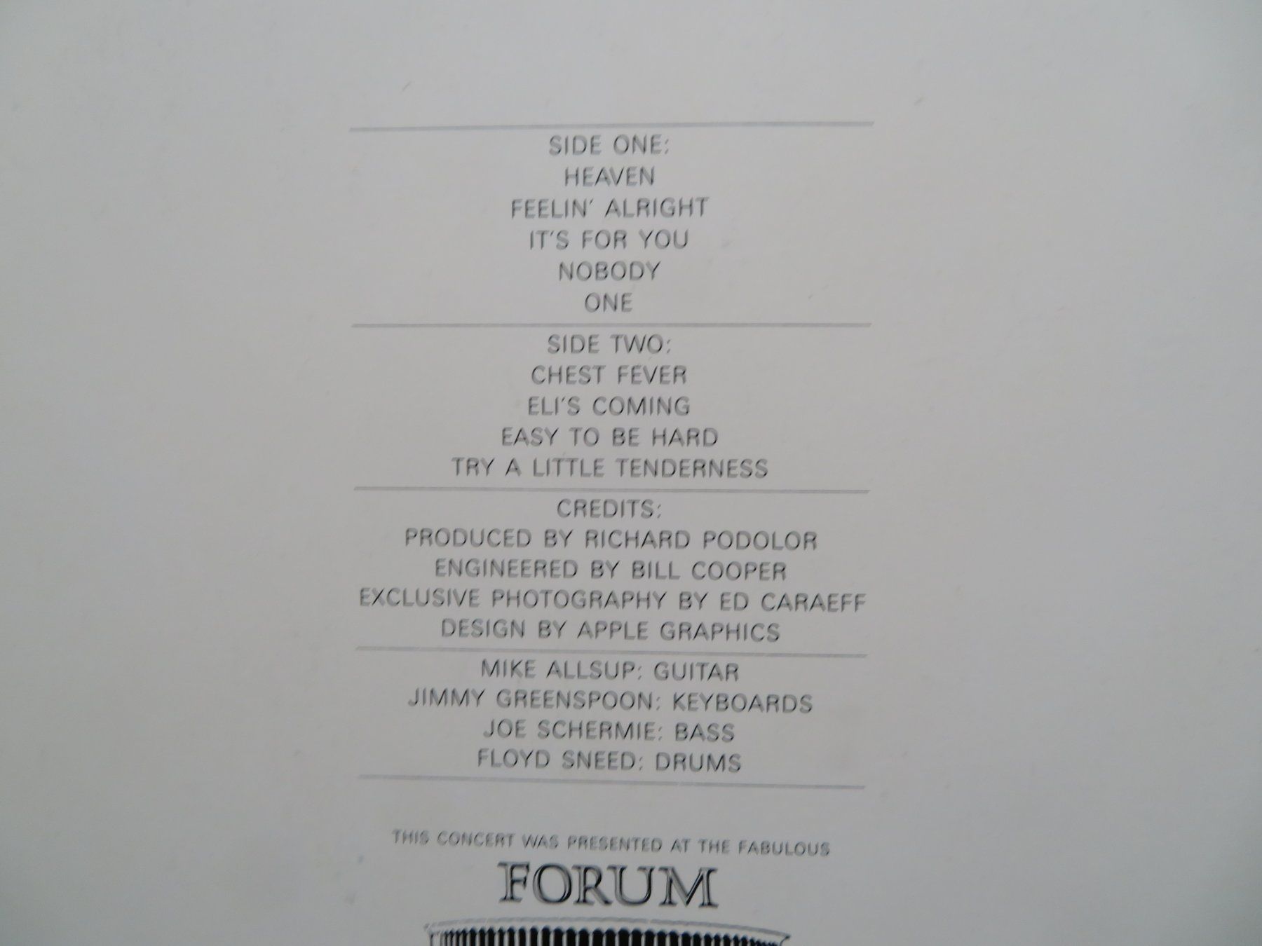 Schallplatten: THREE DOG NIGHT WAS CAPTURED LIVE AT THE FORUM – Gebraucht aus Zürich von max_cp5f 2