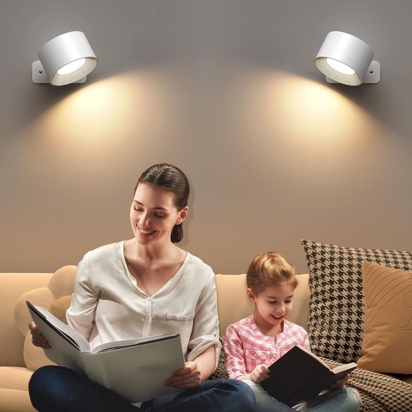 Lampade: 2 Stück Touch-Control LED Wandleuchte Innen – Nuovo e nell'imballaggio originale da Châtelaine venduto da topshop.switzerland 7