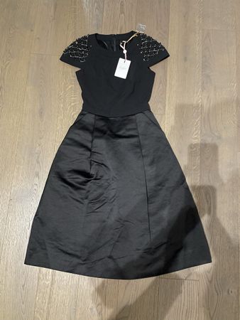 Ted baker black midi dress