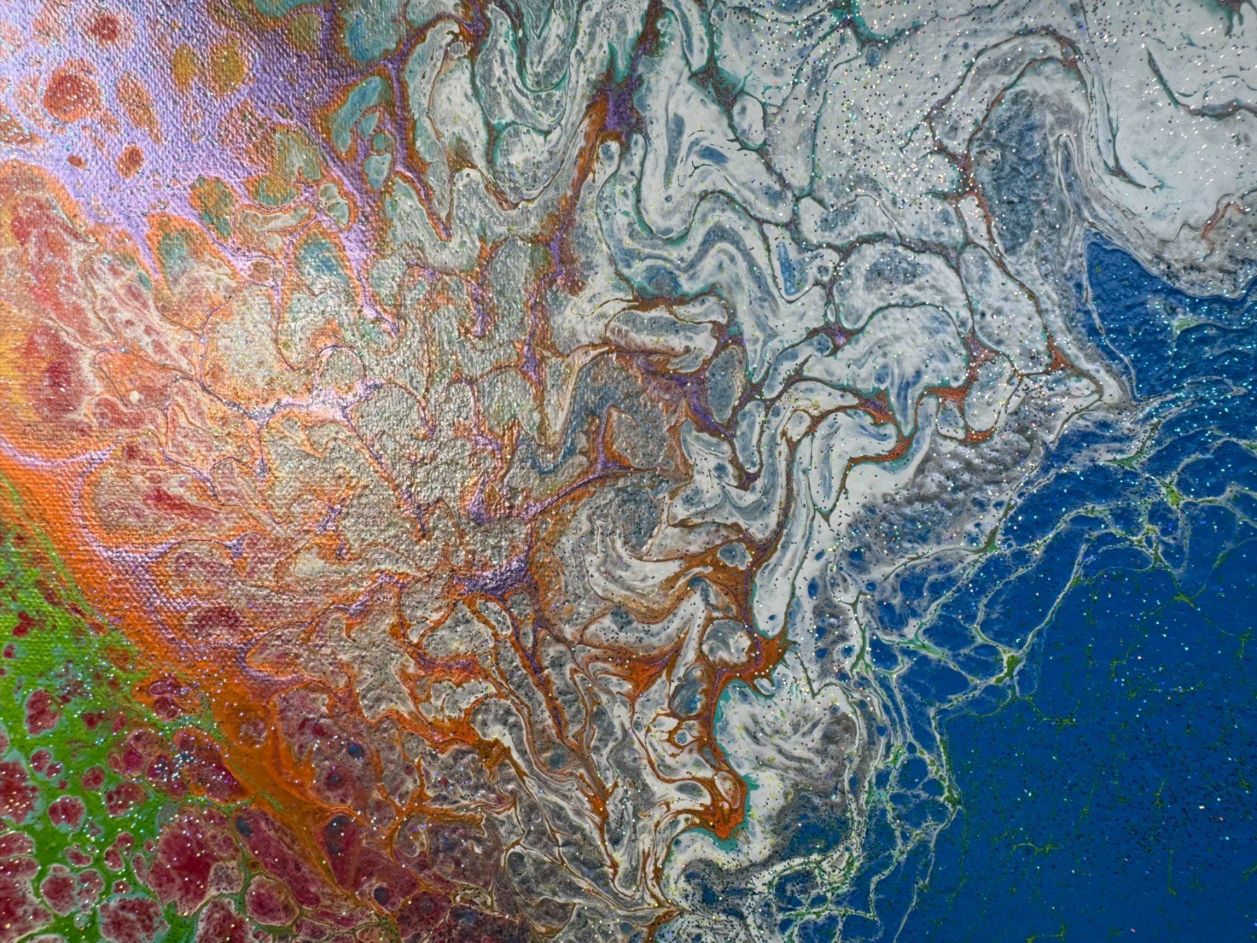 Dipinti: Acryl-Flüssigmalerei, rechteckig – Usato da Schlieren venduto da MayaSheng1983 1