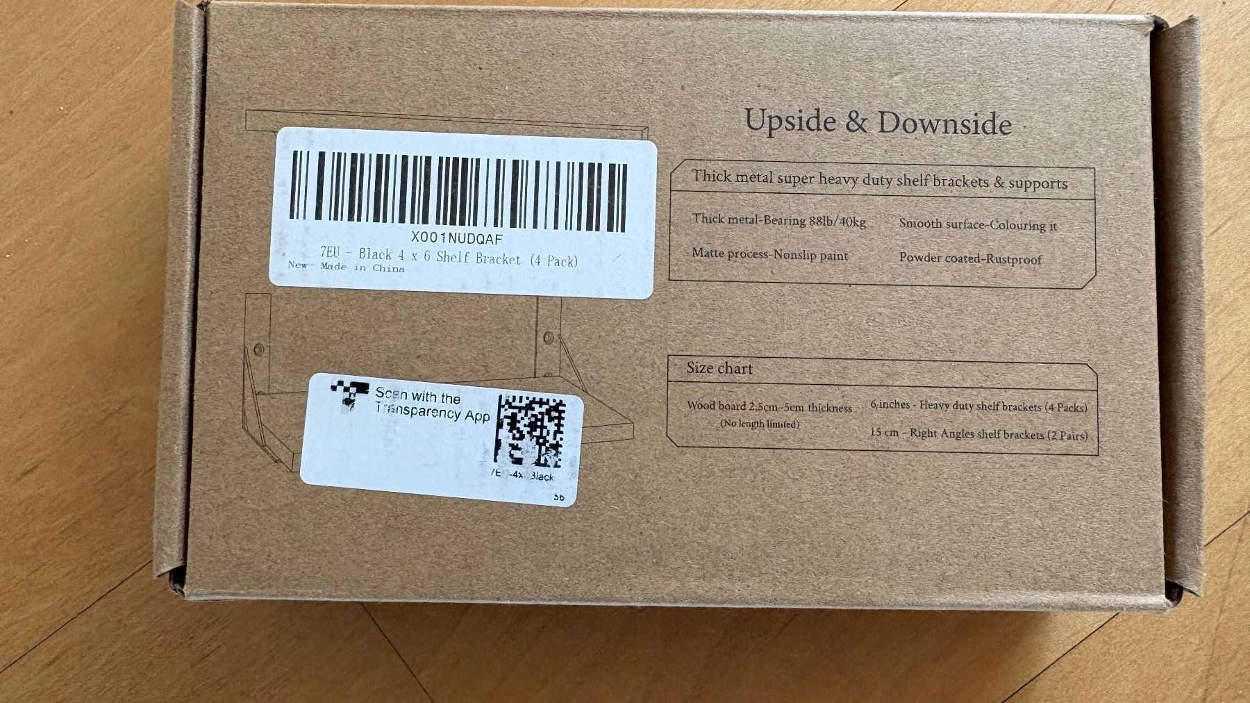 Regale: Black Metal Shelf Bracket, 10 x 15 cm – Neu und originalverpackt aus Adliswil von fashionholic 2