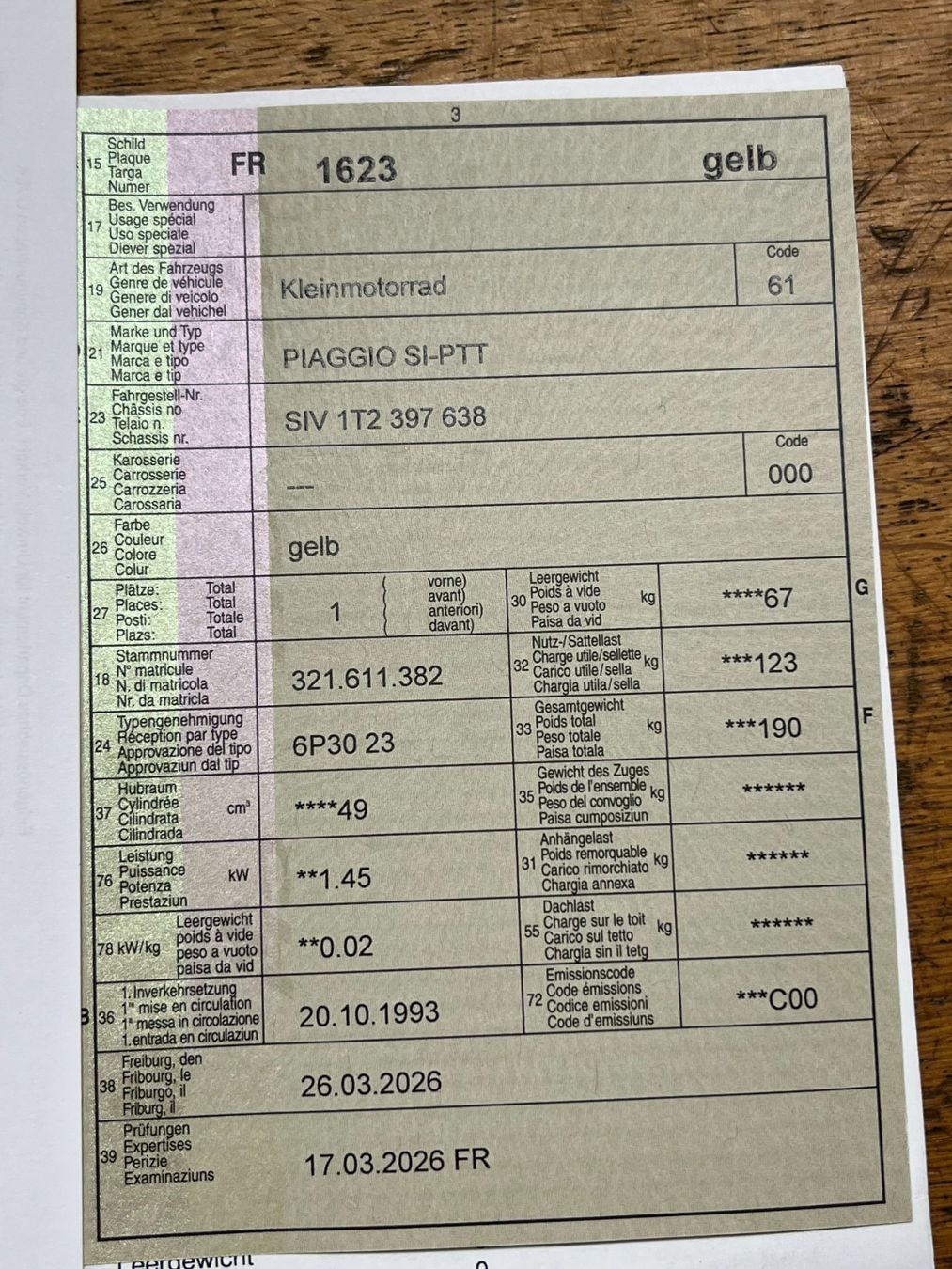 Piaggio Mofas: Piaggio SI-PTT – Gebraucht aus Gurmels von gosteli71 5