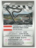 2025 Topps F1 Turbo Attax Circuit Austrian Grand Prix