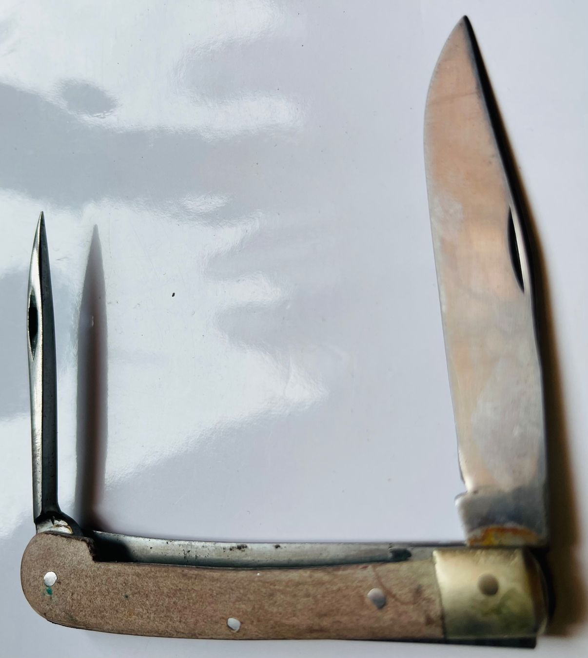 Coltelli tascabile: Antikes Sackmesser , grosse Klinge und eine Ahle – Usato da Basel venduto da TOMFAN 2
