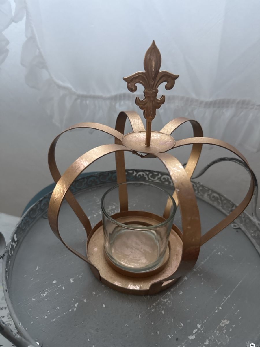 Portacandele: Windlicht Krone 👑 mit Glas – Usato da Schaffhausen venduto da Ibag 1