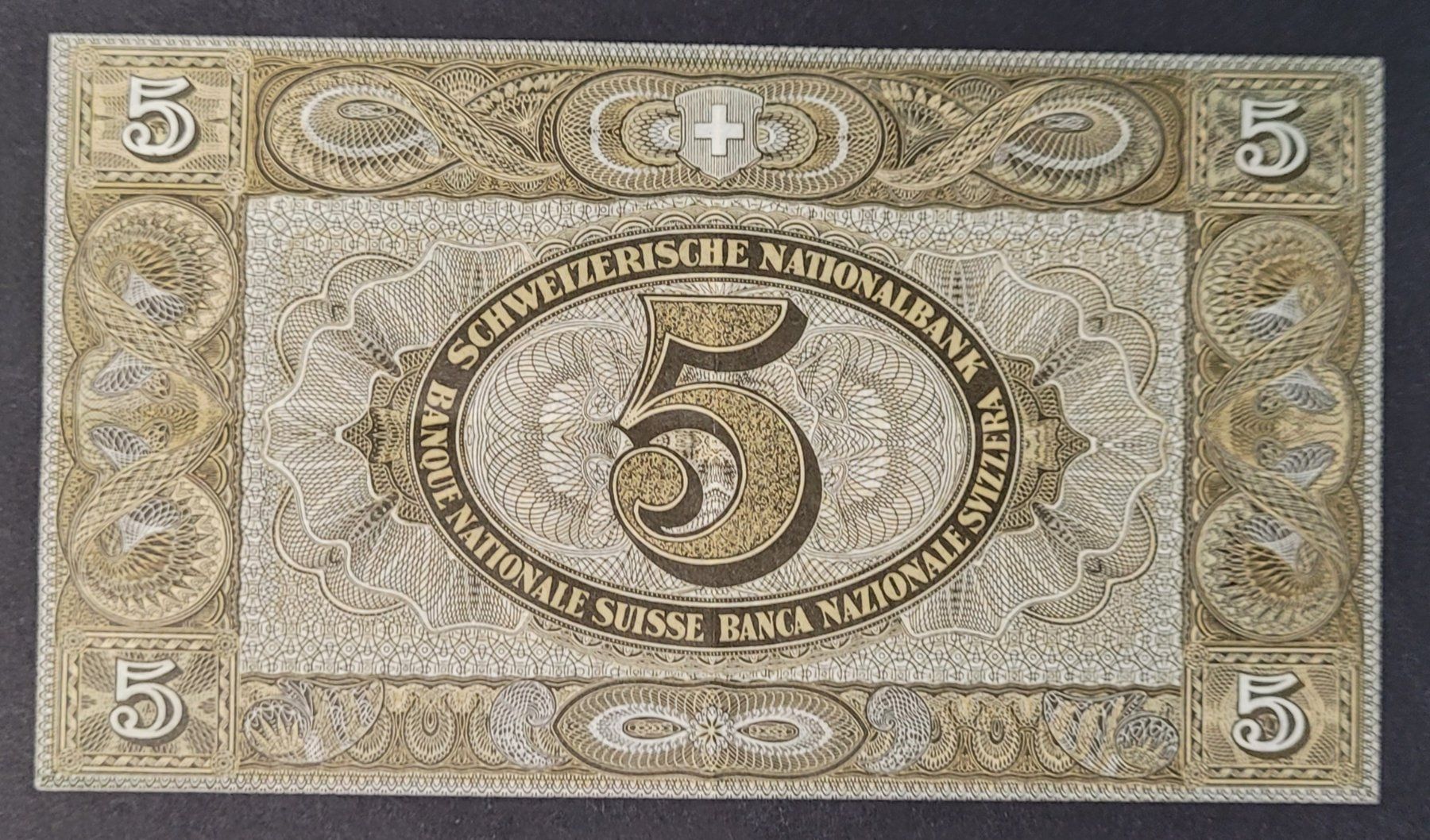 Banknoten: 5 SCHWEIZER FRANKEN 1947 – Gebraucht aus Mumpf von antonio_schweiz_961 1