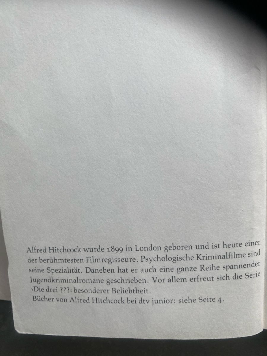 Libri:  Hitchock: die drei... und der Wecker  – Usato da Dallenwil venduto da kavogt6 3