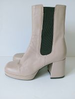 5th Avenue Leder Boots Gr. 38 Stiefeletten Beige Top 