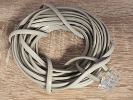 RJ11 Kabel 4,25m lang Telefon/DSL Anschluss schmal als LAN