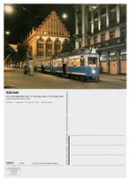 Zürich Paradeplatz Tram VBZ Be 4/4 1350 Elefant + B2 645 679