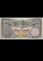 Indonesien 1000 Ruphia 1959 Unc