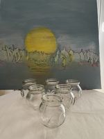 6 Gläser als Deko/Windlicht/Vase