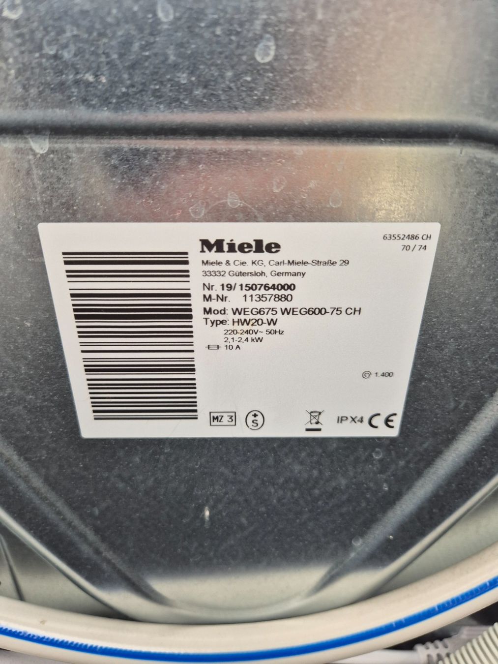 Miele Lavatrici: Waschmaschine Miele – Usato da Bowil venduto da Pascal.riffersegg31 3