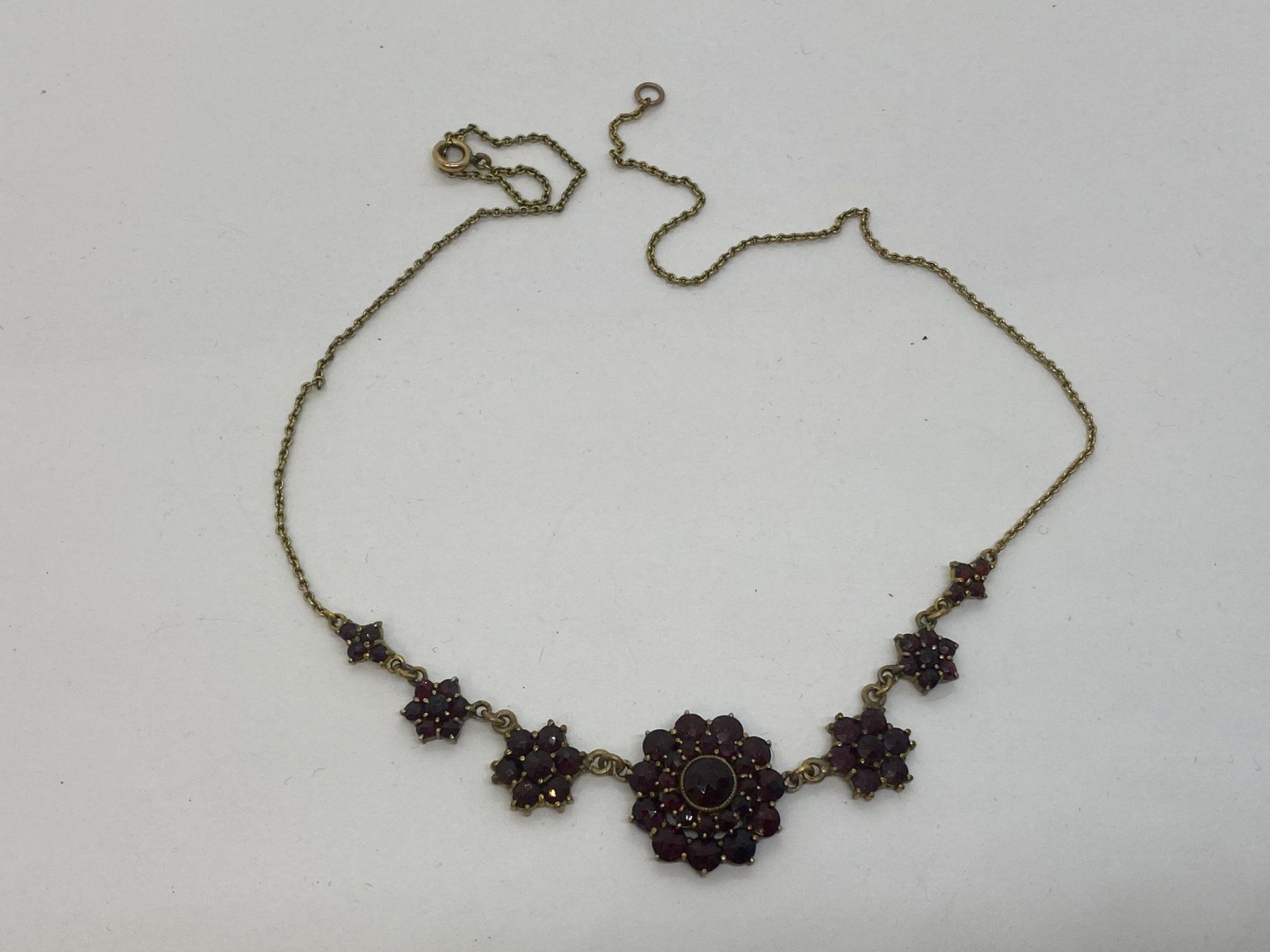 Catenine: GRANAT Antik Collier 44cm /i573 – Usato da Bern venduto da JMsoehne1987