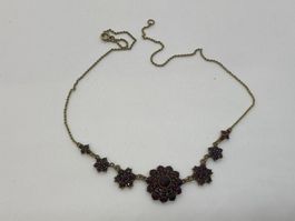 GRANAT Antik Collier 44cm /i573