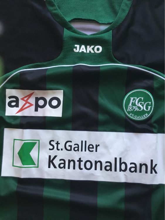 Maillot De Foot Domicile FC St Gallen - Saison 2012/13 - Taille S - Vert - Jako
