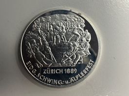 Medaille Silber 999 15g 700 Jahre Eidgenossenschaft 1991