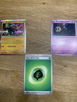 3 Pokémon Karten, Boninu, Zwirrlicht etc.
