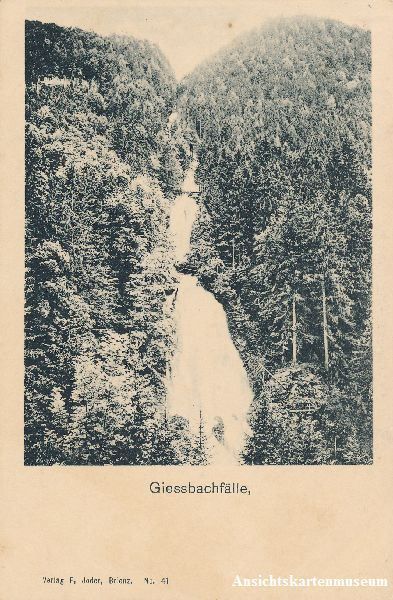 Cartoline postali: Giessbachfälle + c1900 – Usato da Emmenbrücke venduto da teestube