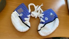 Gehäkelte Babyschuhe neu ca. 10cm Fusssohle