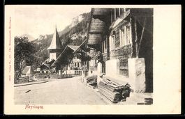 Meyringen, Strassenpartie mit Blick zur 