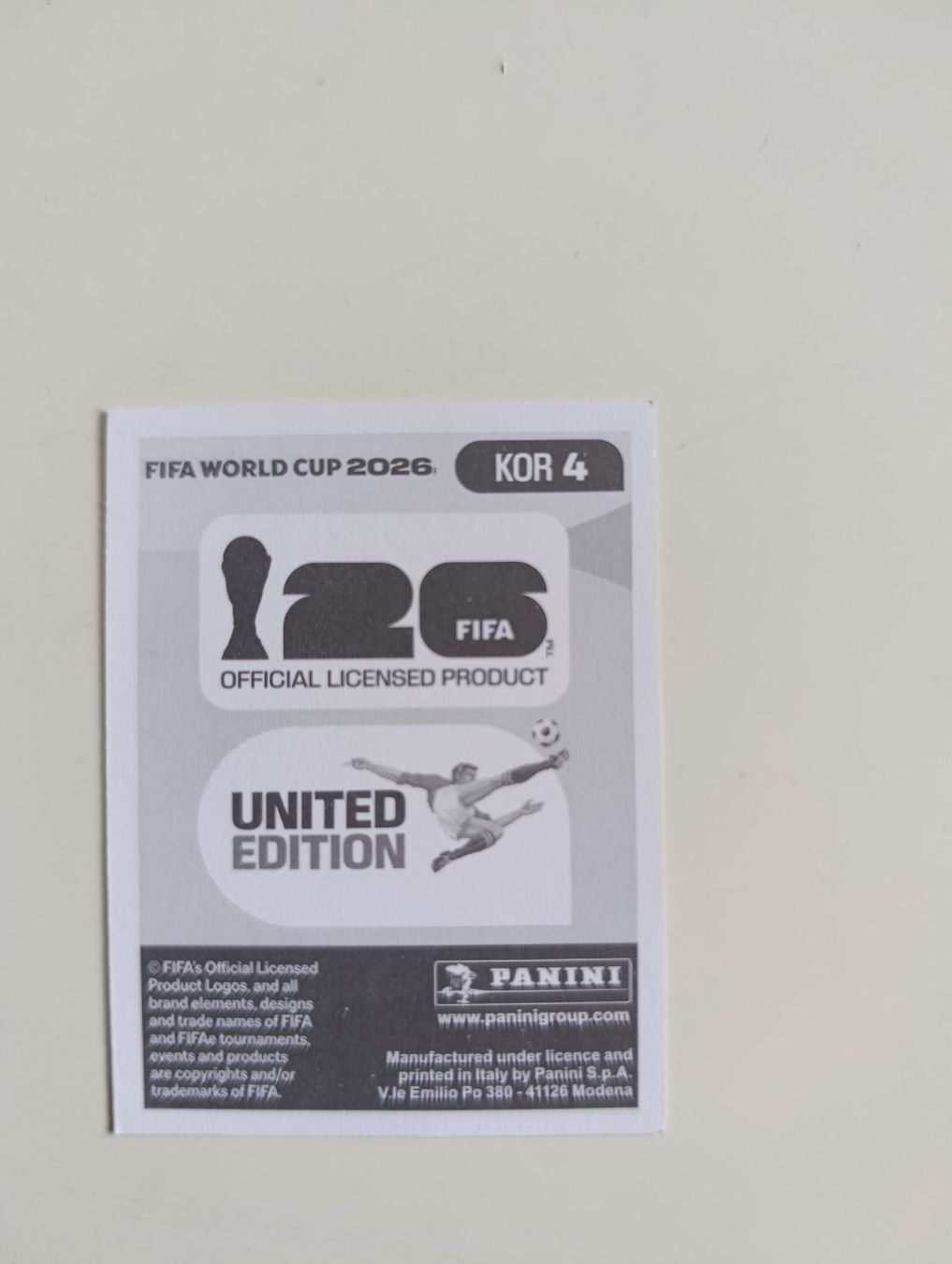Panini Sammelbilder & Trading cards: Panini World Cup 2026 KOR 4 – Neu (gemäss Beschreibung) aus Lavey-Village von pas_7xd2 1