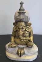 Schöne Ganesha Statue Elefantengott Gold/Champagner 20 cm