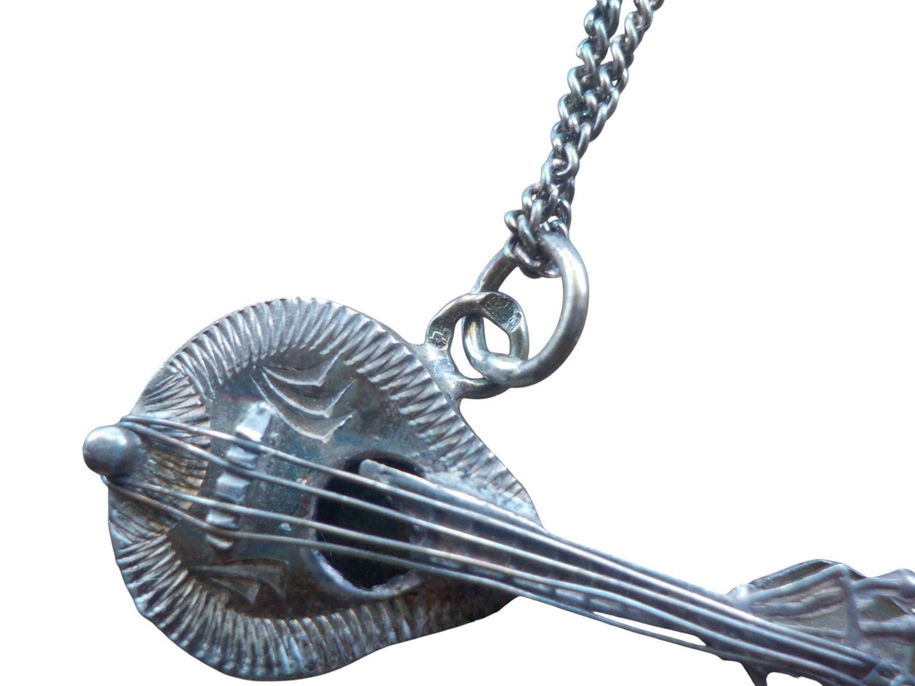 Ciondoli: Anhänger Kette Gitarre Silber – Usato da Mörschwil venduto da wunderkiste44 8