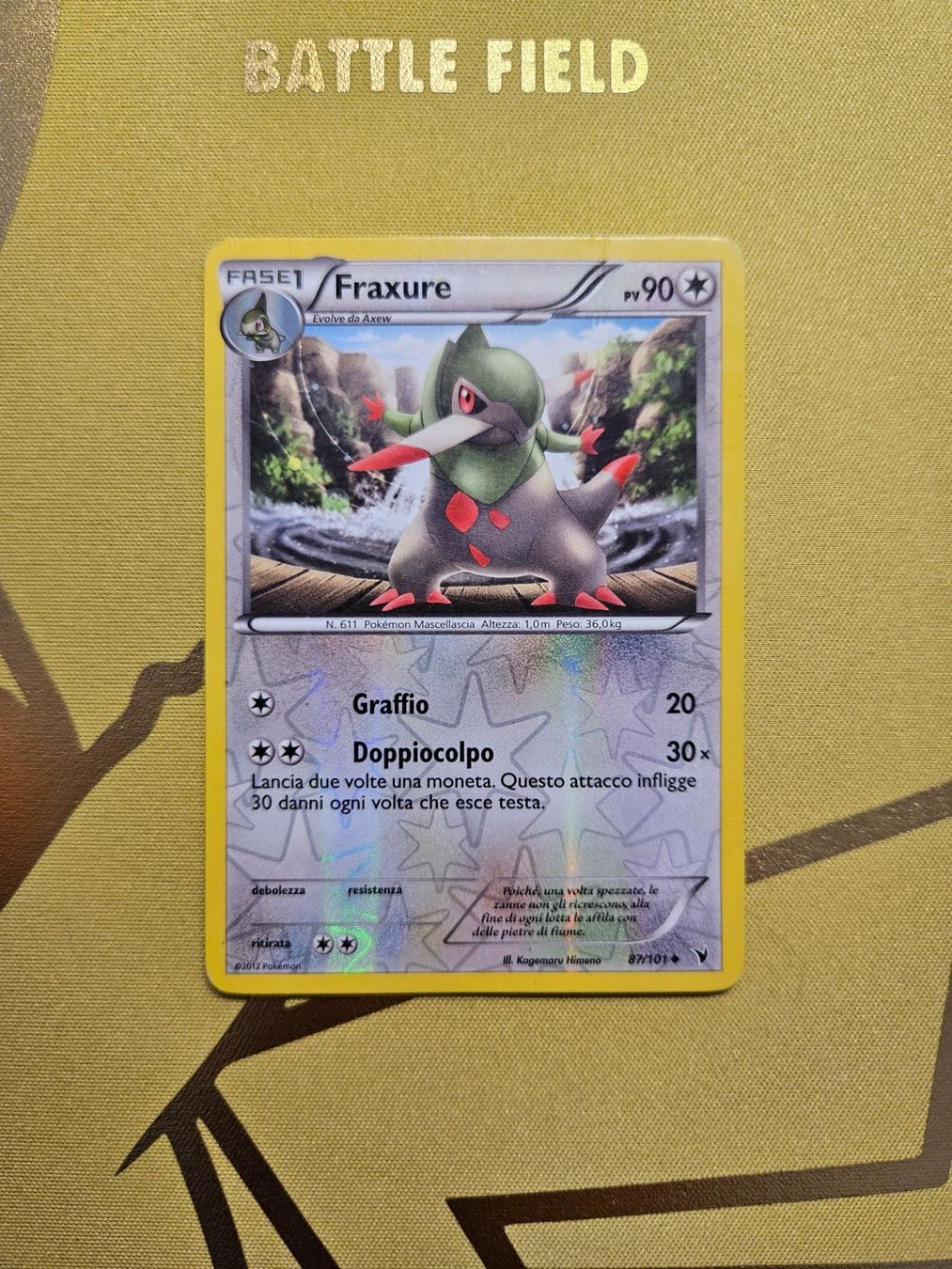 Pokémon Sammelbilder & Trading cards: Noble Victories - Fraxure – Gebraucht aus Bellinzona von Pokemarco