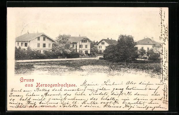 Cartoline postali: AK Herzogenbuchsee, Ortspartie, 1901 – Usato da Berlin venduto da bartko-reher