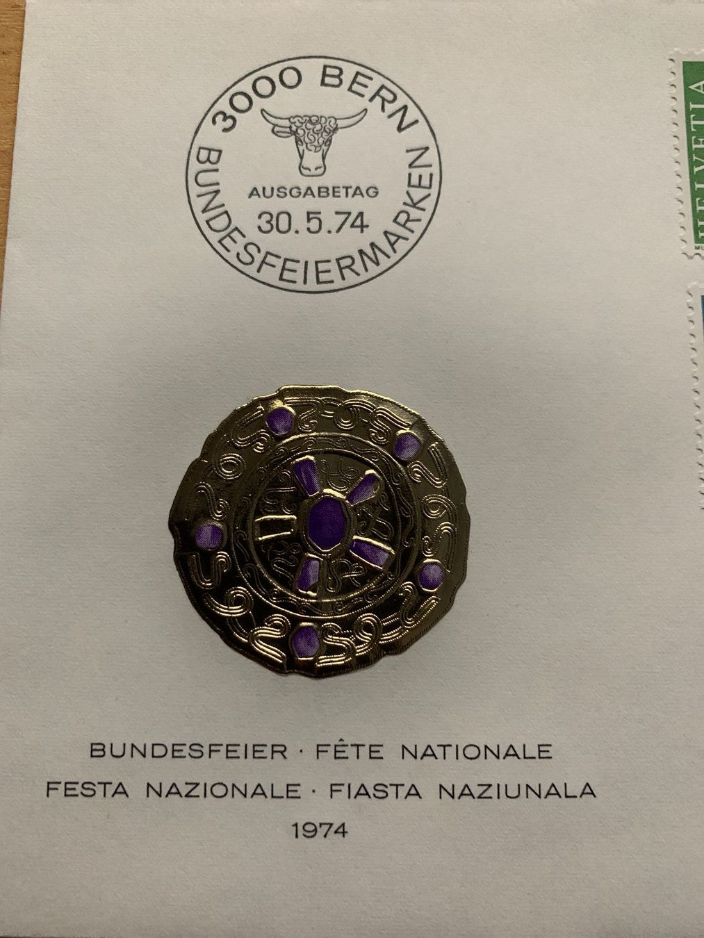Tutti i francobolli: CH Briefmarken 1974 Bundesfeier Pro Patria – Usato da Ibach venduto da lisch3 2