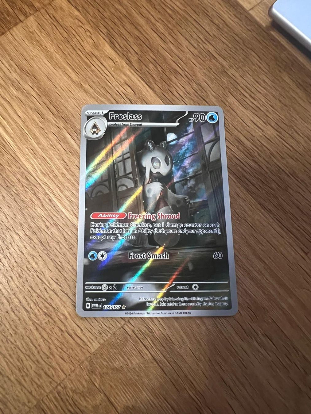 Pokémon Carte collezionabili: Froslass #174 Pokemon Twilight Masquerade EN – Usato da Bülach venduto da chevelle77