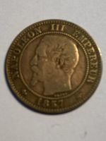 Napoléon III, 2 centimes 1857 A cuivre