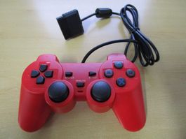 Playstation 2 Controller Joypad Farbe rot - PS2 Neuware