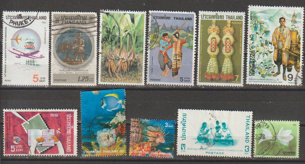 Alle Briefmarken: Thaïlande 1983 divers thèmes – Gebraucht aus Crans-Montana von kira56 1