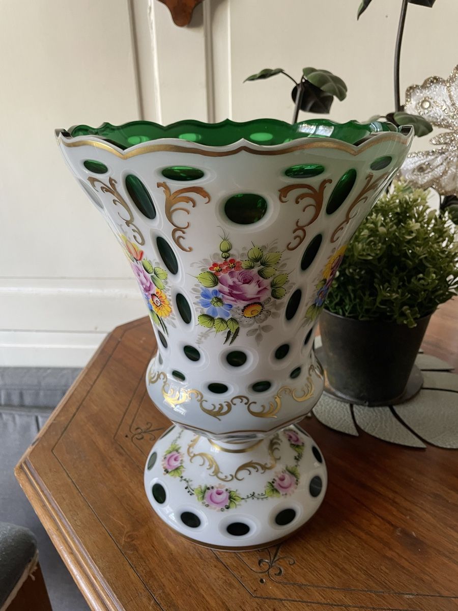 Vasi & Recipienti: Schöne grosse Vase Bohemia  – Usato da Flawil venduto da Naphtali 8