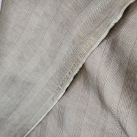 Leinen Anzug Stoff Fischgrat gestreift 1.5x1.60m natur