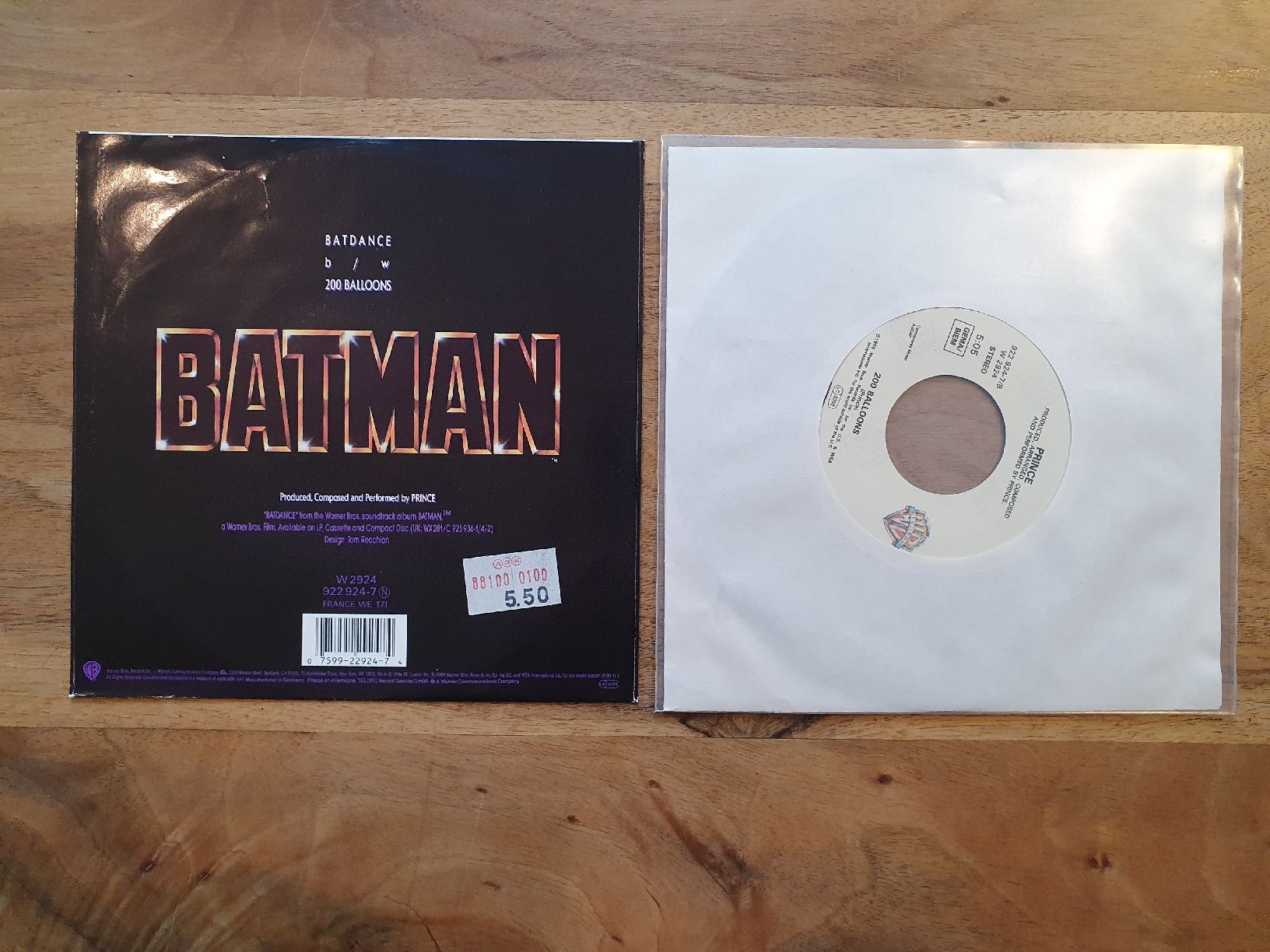 Dischi in vinile: Prince - Batdance (Single) 1989 – Usato da Sirnach venduto da dimitri1963 1