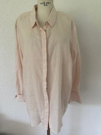 Damen Leinen Hemd Bluse Gr. 48 Leinen Marke Open End Hamburg