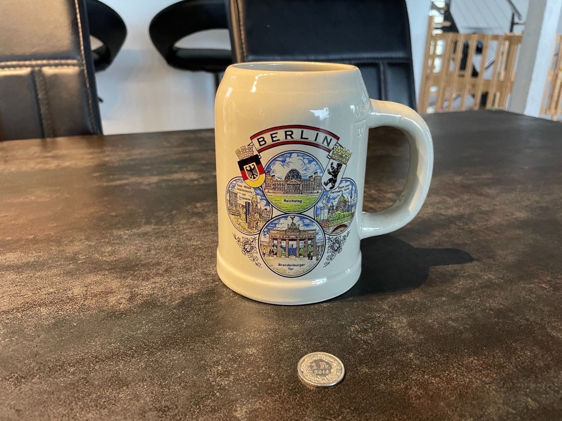 Bicchieri: Chope en grès Bierkrug Berlin 5dl – Usato da Vallamand venduto da Bricbracbroc82