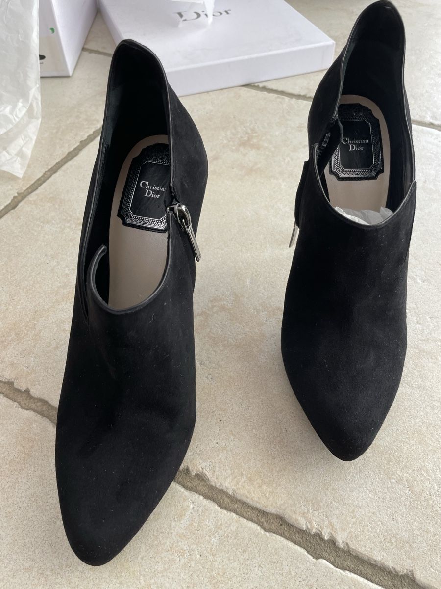 Dior Scarpe da donna: Bottines Dior en daim noir T 38 – Nuovo (secondo la descrizione) da Coppet venduto da Len007 1