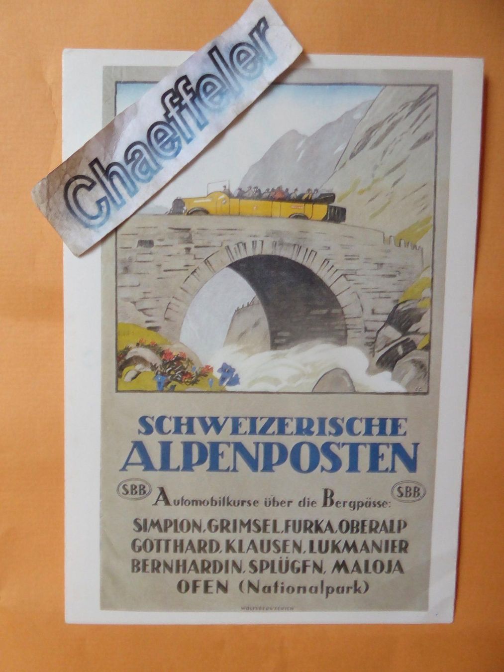 Ansichtskarten: Schweizerische Alpenposten – Gebraucht aus Zürich von Chaeffeler