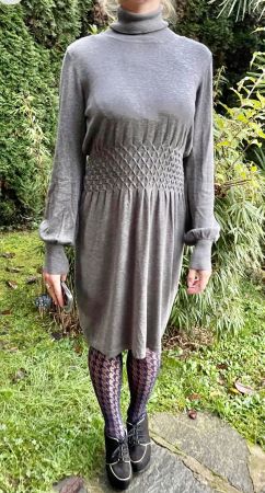 Esprit chic Abito Dolcevita di lana con seta-new,tg M/L/XL
