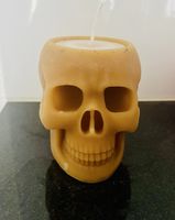 Totenkopf Kerze  Neu 10 cm  Höhe