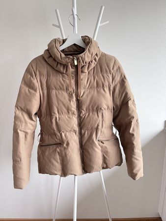Zara Daunenjacke Gr. L Beige Übergangsjacke Top Zustand!