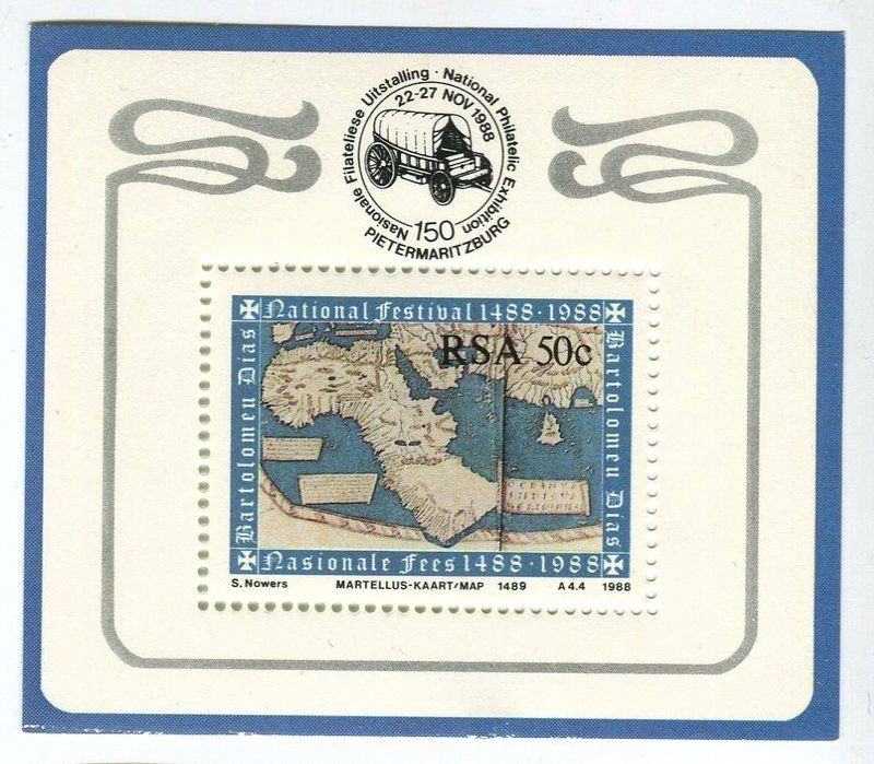 Alle Briefmarken: Block "Karten". Südafrika. – Neu und originalverpackt aus Basel von Butsch5