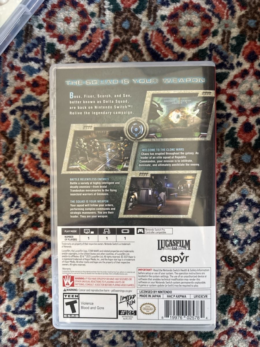 Nintendo Spiele: Star Wars Republic Commando - Nintendo Switch - Neuf! – Neu und originalverpackt aus Genève von bha_jcf5 2